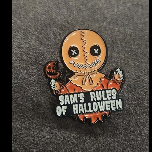 Sam Trick R Treat Enamel Pin - Picture 1 of 2
